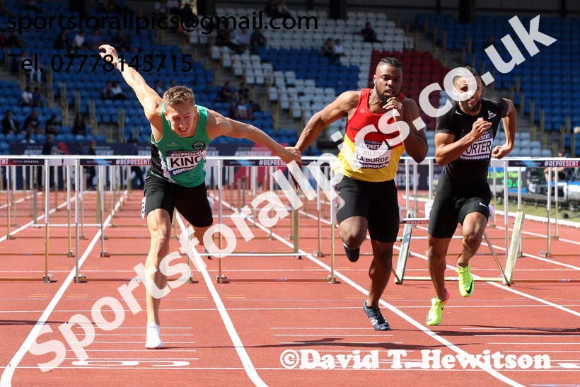 Mens 110 metres hurdles, British World Championship Team Trials, Alexander Stadium, Birmingham